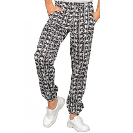 Abbigliamento Pratico Quotidiano Pantalone Con Elastico Isacco - 7