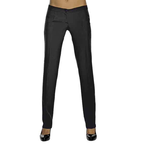 PANTALONE ELASTICIZZATO-NERO- DONNA SLIM- | 170 gr/m2 ISACCO-100%POLYESTER  - Dandy Company