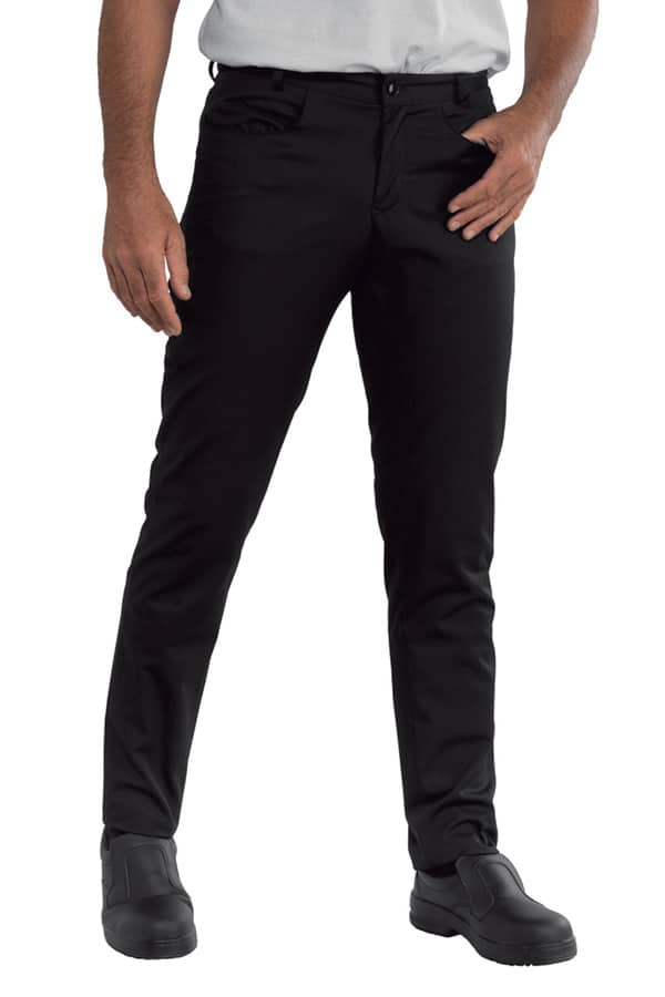 PANTALONE UOMO | YALE | ELASTICIZZATO | 285 GR/M2 | TESSUTO JERSEY | ISACCO  | 064591 NERO - Dandy Company