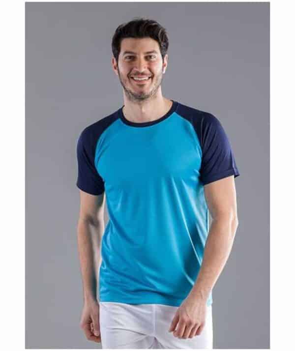 T-SHIRT MANICA CORTA | UOMO | TESSUTO TECNICO | 140 GR/M2 | SPRINTEX |  SP102 YELLOW FLUO - ANTRACITE - Dandy Company